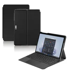 【新着商品】Go Surface 2/3/4 ケース 10.5インチ タブレット 保護ケース 高級PU レザー 全面保護 調節可能 衝突防止 For 防水防汚 薄型軽量 良い手触り Greerass 長持ち スタンド機能付き タブレット ケース (ブラック)