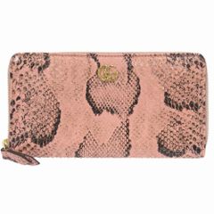 GUCCI ピンクヒョウ柄長財布 - メルカリ