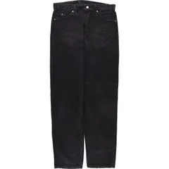 古着 90年代 リーバイス Levi's 550 RELAXED FIT ブラックデニム テーパードデニムパンツ USA製 メンズw34相当 ヴィンテージ/evb031145