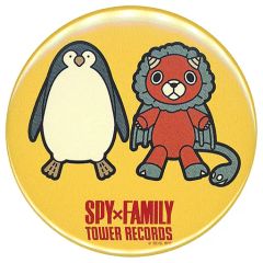 [중고] 배지 핀즈 펭귄&키메라씨 [SPY×FAMILY×TOWER RECORDS 트레이딩캔 배지]