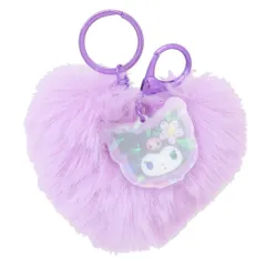【メール便】クロミ キーリング ハート型ファーキーホルダー サンリオ ケイカンパニー プレゼント キャラクター グッズ 