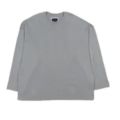 メゾンスペシャル MAISON SPECIAL ピマテクノ18G ミラノリブ プライムオーバークルーネック ニット Tシャツ プルオーバー 長袖 無地 グレー 01 メンズ▲C7 のサムネイル