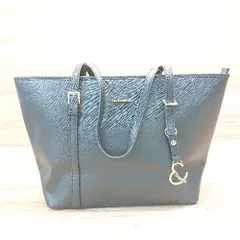 ◇ & chouette アンドシュエット ブランドロゴ ゴールド金具 シンプル おしゃれ トートバッグ ブラック レディース E 【1308290004654】