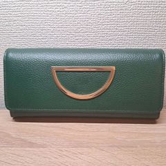 新品☆CLEDRAN クレドラン TRONC トロン かぶせ長財布 グリーン - メルカリ