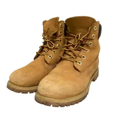良品 Timberland ティンバーランド 定番モデル 6インチブーツ ヌバック レザー レースアップブーツ サイズ7 約24cm キャメル レディース 古着 中古 USED
