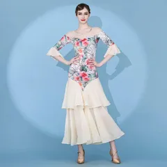 新品未使用 社交ダンス練習にオススメ！ダンスパーティーにも最適！スタンダードドレス