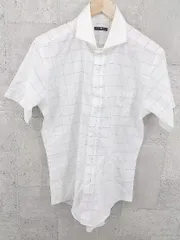 ◇ SUIT SELECT スーツセレクト 半袖 シャツ Ｌ ホワイト #  【1002800128730】