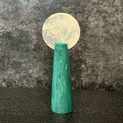 モダン 抽象彫刻 真鍮オブジェ 大理石台座 置物 ミッドセンチュリー