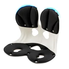 理学療法士推薦KOJIHOMU 姿勢矯正 椅子 骨盤矯正 姿勢サポートチェア 座椅子 腰が痛くならない 高反発メモリー綿 腰当て 姿勢補正 クッション 軽量 持ち運び簡単 人体工学設計 猫背改善 疲れない椅子（ブラック）