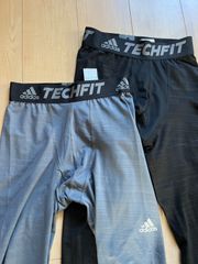 K-006 adidas TECHFIT トレーニングロングタイツ2枚セットサイズL