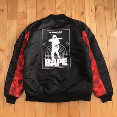 ☆2XL☆ BAPE HUNTING MA-1 Bomber Jacket a bathing ape エイプ
