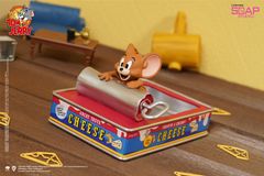 【新品/正規代理店】トムとジェリー フィギュア ジェリーの缶詰めクリップホルダー グッズ デスク 小物 インテリア  トムジェリ Tom and Jerry figure