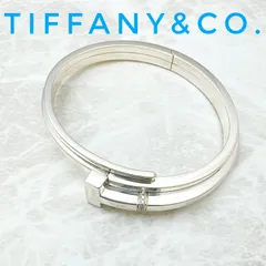 ティファニー ブレスレット ダイヤ Tスクエアラップ バングル シルバー ティファニー ブレスレット ダイヤ Tスクエアラップ バングル シルバー