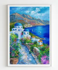 2025年最新】サントリーニ 絵画の人気アイテム - メルカリ