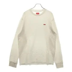 SUPREME (シュプリーム) Small Box Logo L/S Tee スモールボックスロゴ刺繍 長袖Tシャツ ホワイト