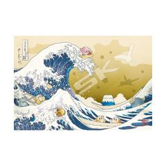 星のカービィ キャラクターラバーマット プププ三十六景 富嶽三十六景