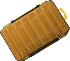 karim 両面 ルアー ワーム ケース タックル 収納 ボックス メタルジグ ショアジギング ソルトライト 海 釣り 青物 釣具( イエロー)