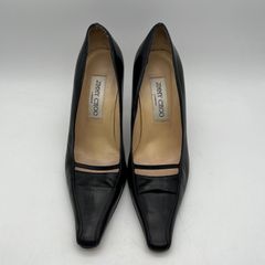 JIMMY CHOO　ジミーチュウ　パンプス　レザー　ブラック　サイズ36　あ240110-1