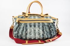 【美品】LOUIS VUITTON ヴィトン モノグラム デニム カバレイエGM ハンドバッグ ブランド鞄【SU46】