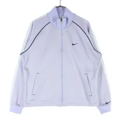 NIKE ナイキ ワンポイントロゴ 長袖 トラックジャケット M パープル レディース 古着