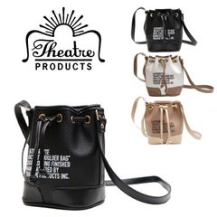 THEATRE PRODUCTS シアタープロダクツBUCKET SHOULDER BAG バケット ショルダーバッグPANFELD S寸 CL220911 オールシーズン 全3色 ブラック ホワイト ブラウン 送料無料