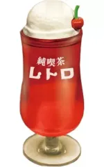 【中古】小物入れ・マルチケース・缶ケース イチゴクリームソーダ 「純喫茶レトロクリームソーダ フィギュア小物入れ」