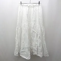 ◇ ⊂ CIAOPANIC TYPY ウエストドロスト ロング Aライン スカート サイズONE ホワイト系 レディース E  【1507030001667】
