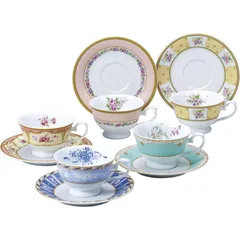 ナルミ フローラルブティック 5客アソート碗皿 41721-33459