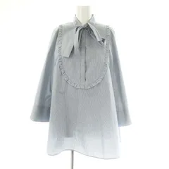 未使用✨OHGA オーガ　スタンドフリルシャツ　ブラウス　ホワイト　洗える 2WAYフリルスタンドカラーブラウス（シャツ/ブラウス）｜ANGIE
