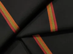 平和屋着物●上質な紬　間道　正絹　逸品　未使用　CAAS7066yc