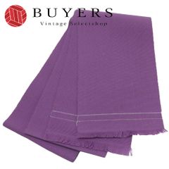 【中古】 半幅帯 ウール パープル 藤 無地 カジュアル 和装 呉服 和服 きもの レディース 女性