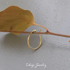 10金 ゴールド イヤーカフ シンプル 華奢 かわいい おしゃれ イヤカフ  女性  レディース