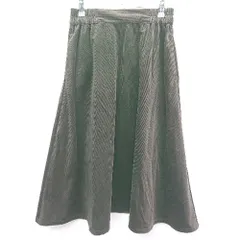 ◇ AMERICAN HOLIC アメリカン ホリック ウエストゴム 秋 冬 ロング丈 フレア スカート サイズF ブラウン レディース E  【1407020064637】