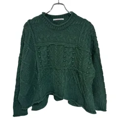 CP8 KBF ケービーエフ セーター ニット グリーン ゆるだぼ ビッグサイズ レディース 1