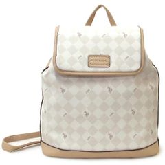 【新品 未使用】U.S. POLO ASSN. ユーエスポロアッスン バッグ ダイヤモンド シグネチャー バックパック リュック 27A227AA SAND