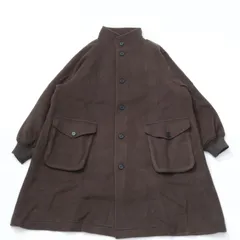 BASISBROEK バージスブルック ISLAND bj-74 ウールメルトンスタンドカラーコート アイランド オーバーサイズ アウター OLIVE 新品