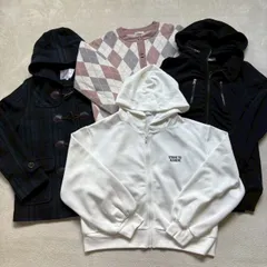 【まとめ売り】C・O・L・Z・A コルザ ハニーズ 4点セット レディース Mサイズ ショート丈コート 秋冬 アーガイル柄 ジップアップ パーカー ガーリー ストリート