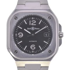 ベル＆ロス Bell＆Ross BR05A-BL-ST/SST BR05 ブラックスティール デイト 自動巻き メンズ 美品 箱・保証書付き R#141081