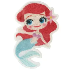 【メール便】リトルマーメイド アリエル グッズ ワッペン アイロン パッチ シール ディズニープリンセス キャラクター プレゼント 男の子 女の子