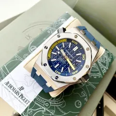 新品未使用　オーデマピゲ　ロイヤルオーク　ホワイトラバーベルト オーデマ ピゲ ロイヤルオーク 41mm アリゲーターモデル専用