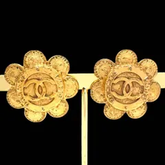 CHANEL シャネル ココマーク イヤリング フラワー 28 2872 ゴールド ヴィンテージ 3839