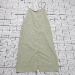 ◇ ⊂ clear クリア 大人ファッション - 膝丈 キャミソールワンピース サイズF ライトグリーン系 レディース E  【1508260033091】