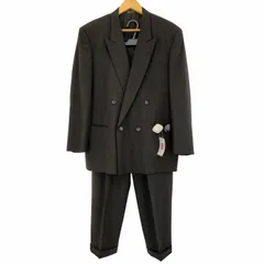 コムデギャルソンオム COMME des GARCONS HOMME 80-90s archive 金文字タグ ダブルブレストテーラードジャケット 2タックセンタープレスワイドスラックス セットアップ メンズ  Mのサムネイル