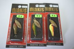 スミス　ニアキス ６ｇ NIAKIS　 6g　　3枚セット　プラム　グリーンOR　クラウン