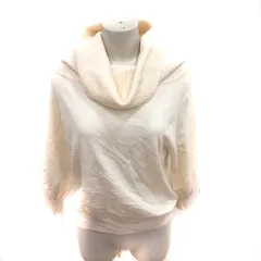 ジルスチュアート JILL STUART ニット カットソー タートルネック 長袖 M クリーム /RTのサムネイル