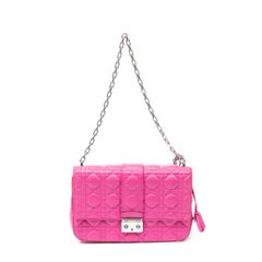 DIOR ディオール ミディアム ミス ディオール ピンク カナージュラムスキンレザー AB