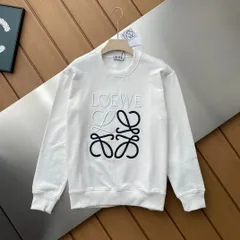 LOEWE（ロエベ）  の綿質の丸首のアルファベット入りヘビーワーク刺繍セーター 