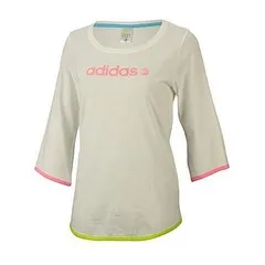 アディダス(adidas) 3/4スリーブTシャツ 七分袖 BT796-Z54472 ランニングホワイト OTサイズ