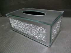 中古品 ミラーティッシュボックス 鏡面 ティッシュケース ②