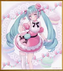 【中古】紙製品 初音ミク/マカロン(等身) ミニ色紙 「みんなのくじ 初音ミク Memorial Collection」 F賞
